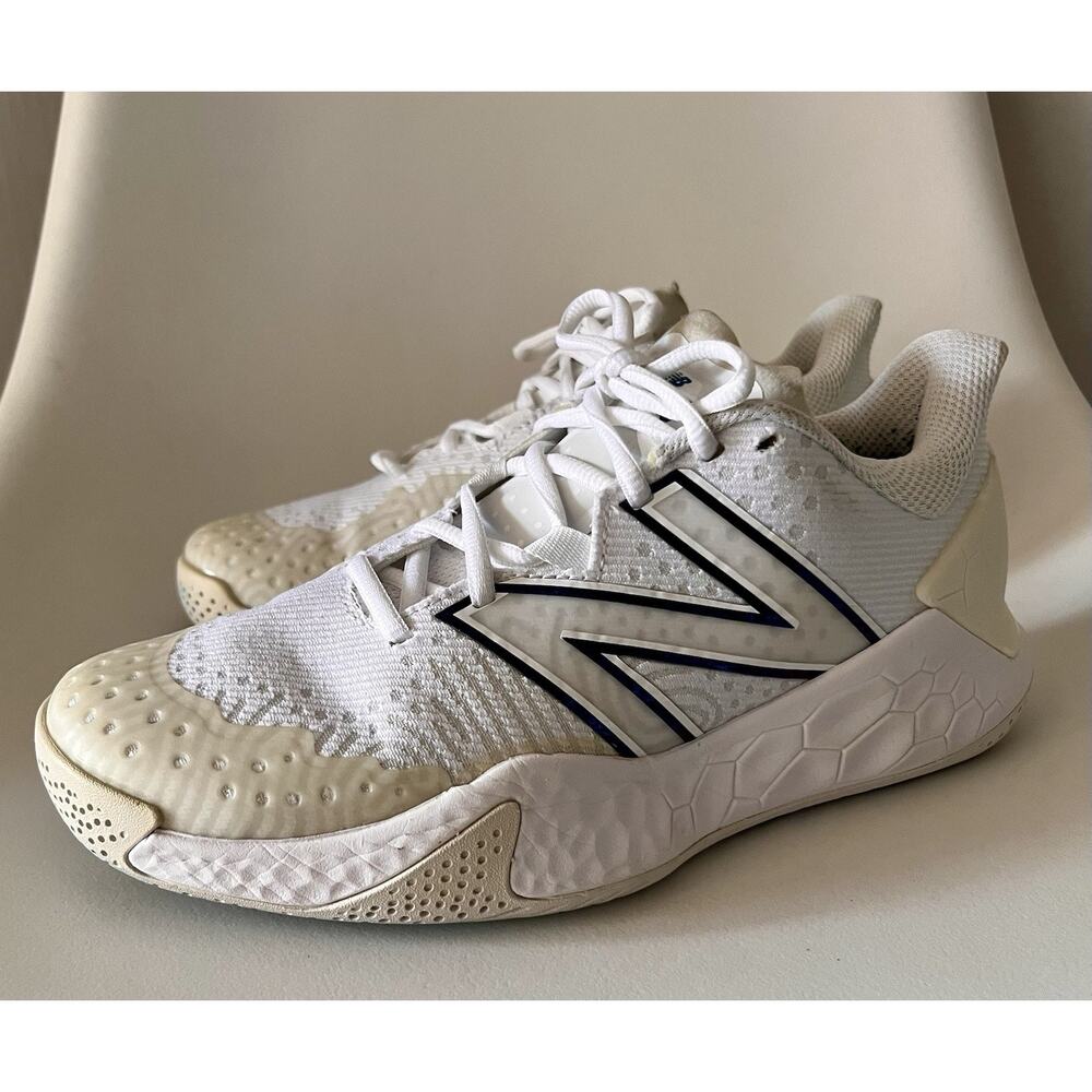 New Balance Fresh Foam Lav V2 Tennis Shoes White Blue Women's Size 7.5 B Medium - Picture 2 of 7